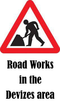 Road works in the Devizes area